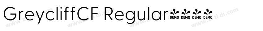 GreycliffCF Regular字体转换